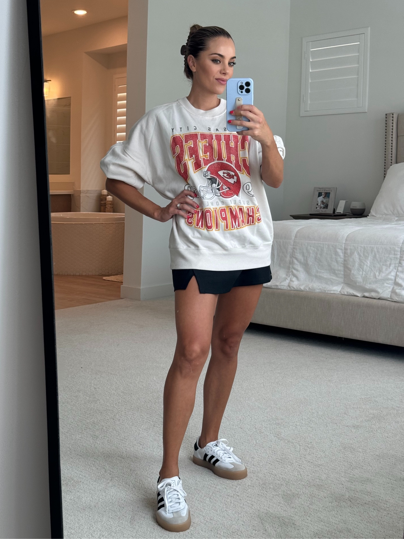 Abercrombie Football game day outfit 