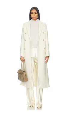 SAMSOE SAMSOE Falcon Coat in Clear Cream from Revolve.com | Revolve Clothing (Global)