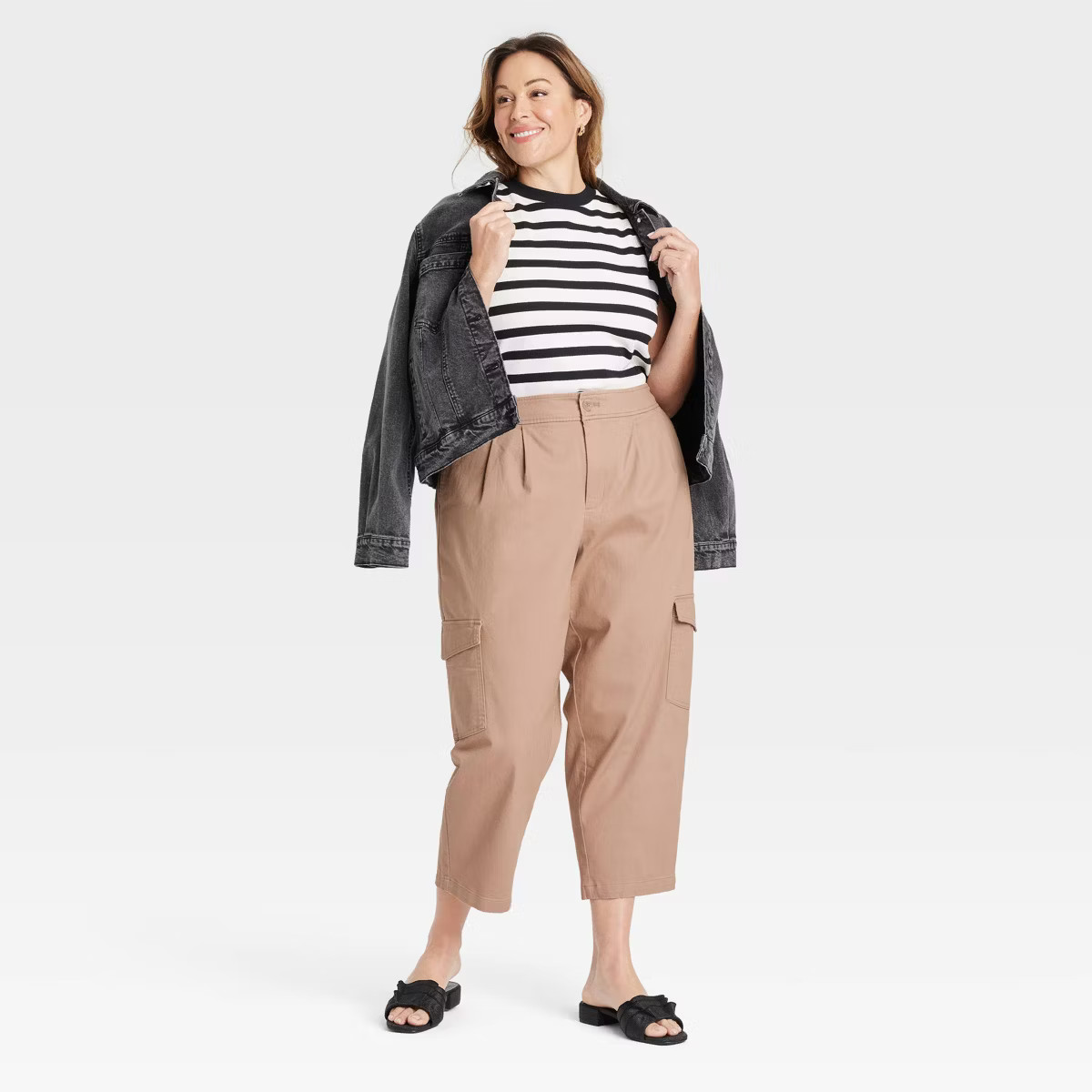 Women's High-Rise Casual Cargo Pants - Ava & Viv™ | Target