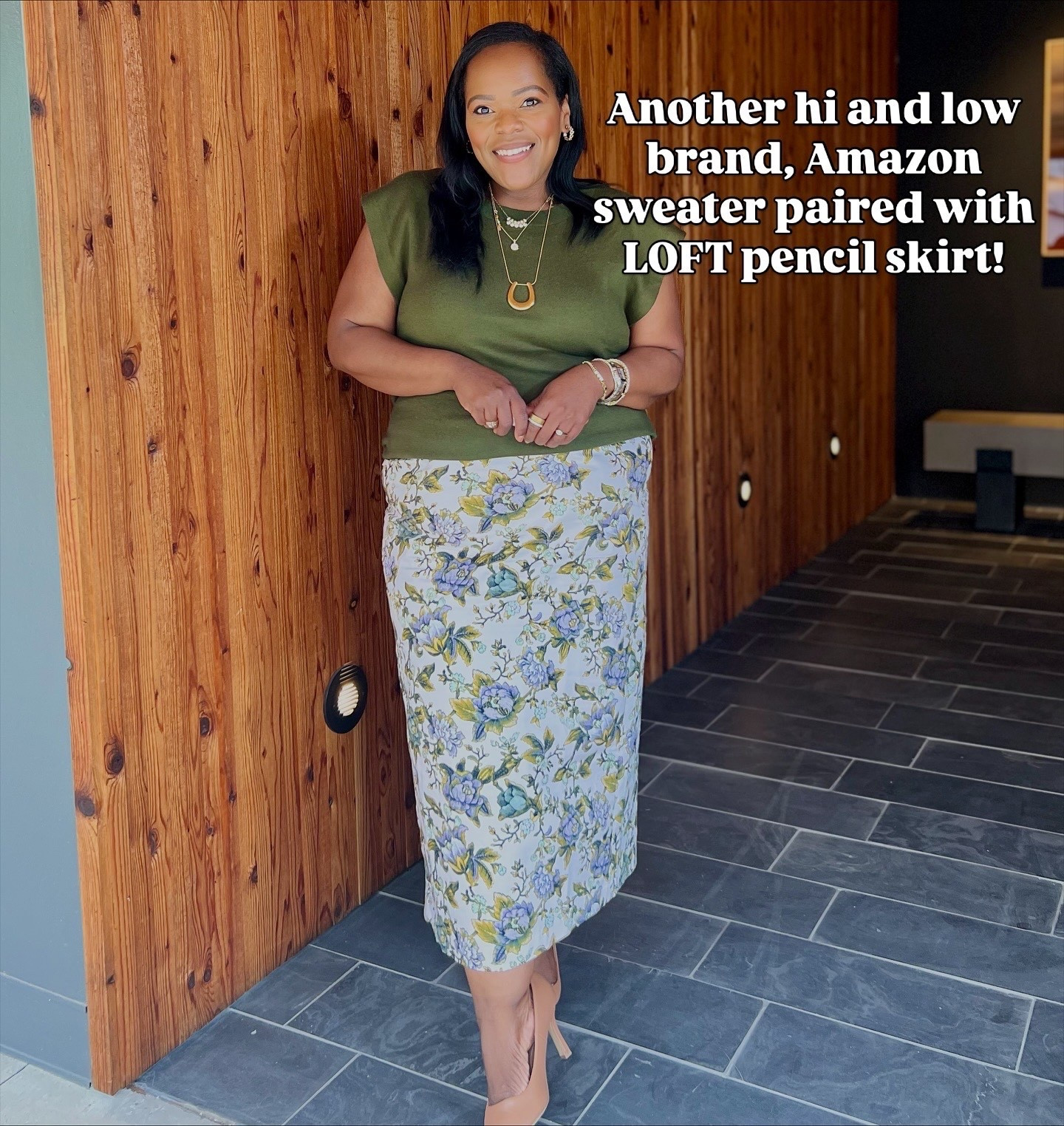 Workwear style inspo / loft / printed skirt / fall fashion / green Amazon sweater 

#LTKWorkwear #LTKSaleAlert #LTKMidsize