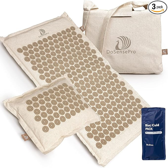 Amazon.com: Acupressure Mat and Pillow Massage Set - by DoSensePro - Acupressure Mattress for Nec... | Amazon (US)