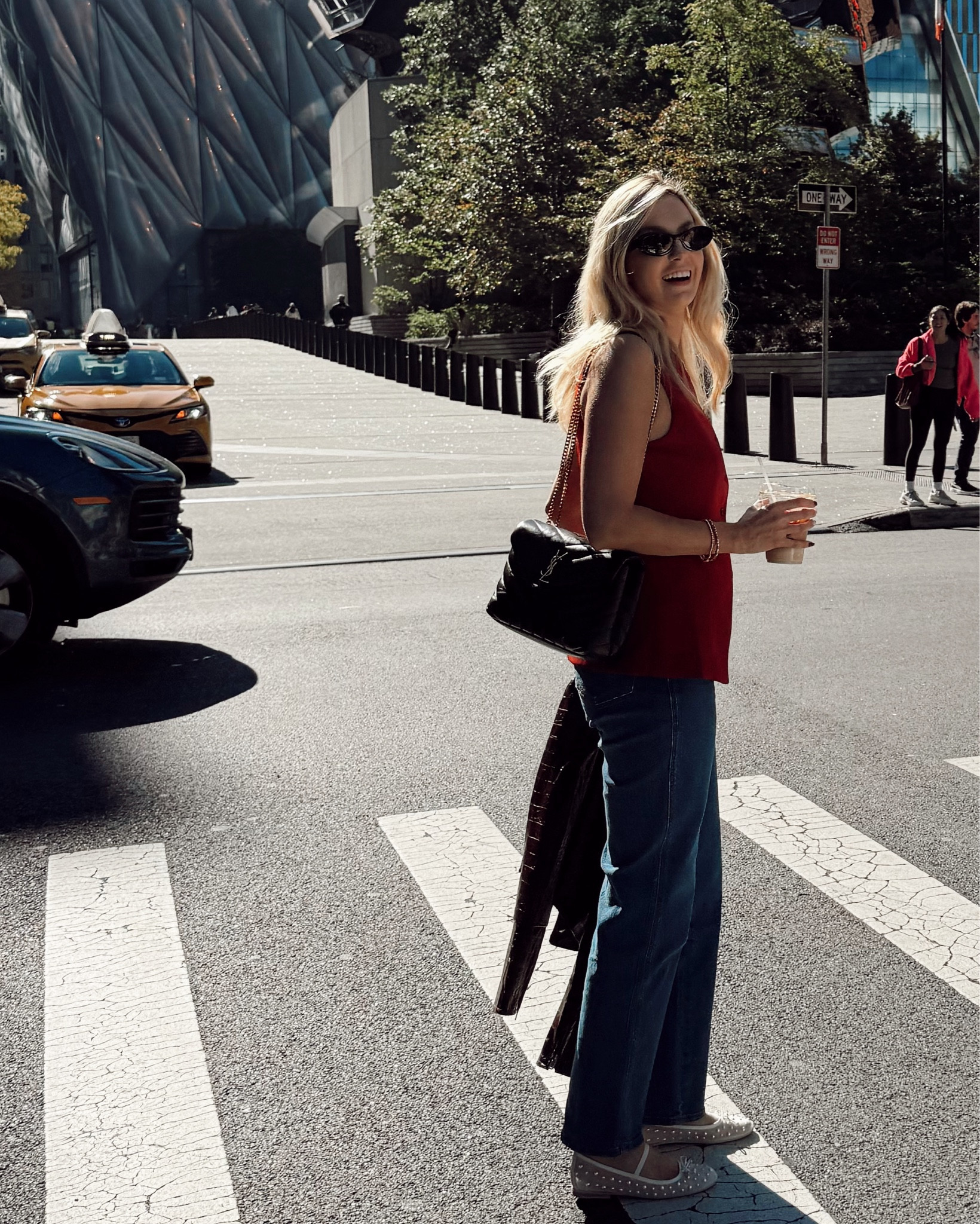 Easy fall outfit idea:
red vest - size small 
straight leg jeans in retro wash color - size 2
Brown leather jacket - size small 
Pearl ballerinas - true to size

Fall trend, New York outfit, autumn outfit, fall jacket, fall shoes, #styletip, #seasonal,  autumn 2024, business casual, Walmart fashion, ballet flats, leather jacket outfit

#LTKStyleTip #LTKWorkwear #LTKCyberWeek