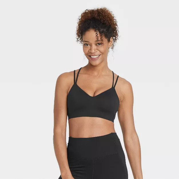 Women's Light Support Dual Strap Molded Sports Bra - All in Motion™ | Target