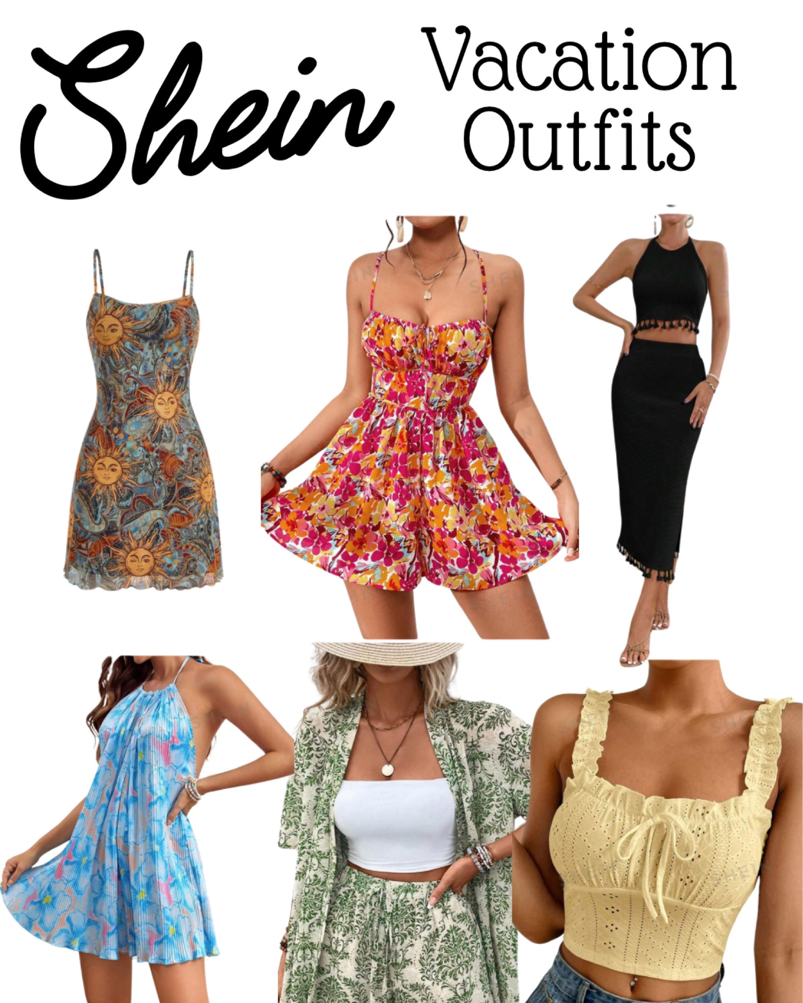 Shop these super cute, affordable SHEIN vacation outfits. All of these outfits are perfect for summer 🌴🌞 shop now 

#LTKfindsunder50 #LTKsalealert #LTKGiftGuide