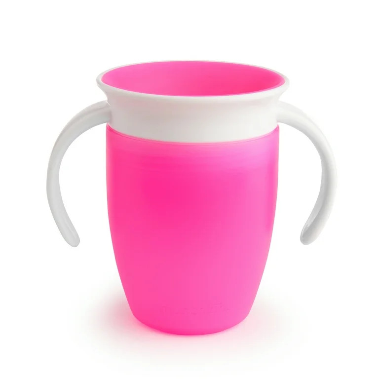 Munchkin® Miracle® 360° Spoutless Trainer Sippy Cup, 7 oz, Pink, Unisex | Walmart (US)