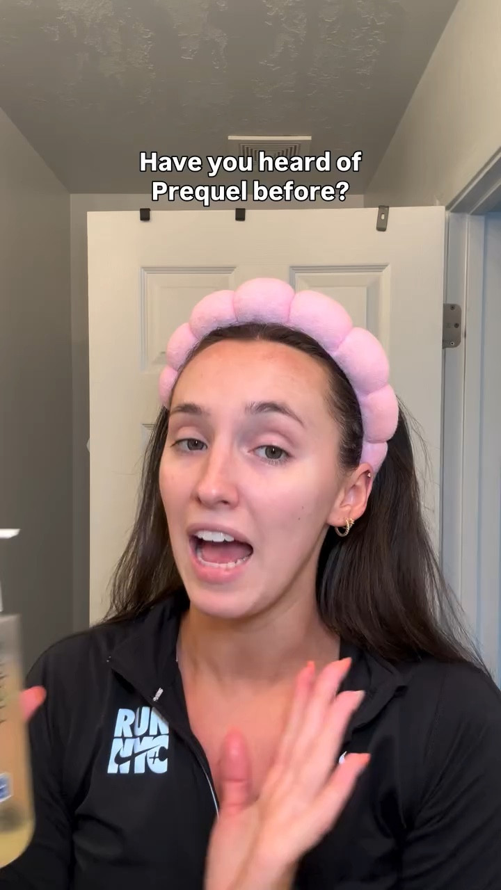 New skincare coming at ya. I follow a cute master esthetician @betteryoubyrach on TikTok who swears by prequel, so I had to try it out. 
I’ve been using these products for about a week now and I’m LOVING them! My skin looks & feels incredible, as well as my makeup that i put on top. Thrilled with my results 🫶🏻