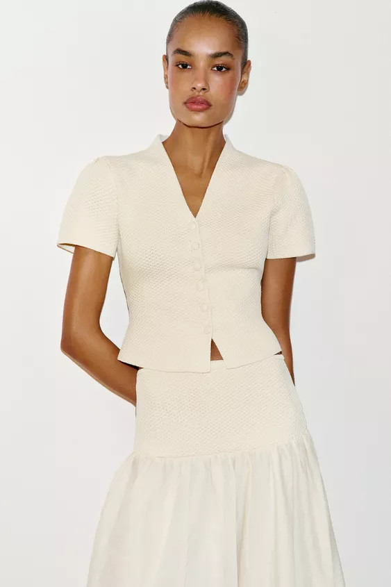 STRICKJACKE MIT STRUKTURMUSTER | Zara US