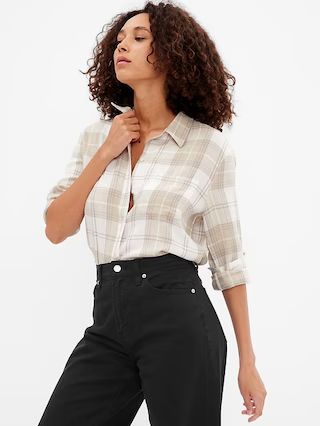 Flannel Easy Shirt | Gap Factory