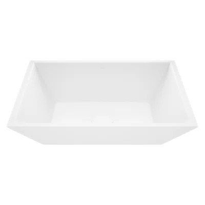 Vinca 18" L x 14" W x 5" H Matte White Handmade Rectangular Vessel Bathroom Sink | Wayfair North America