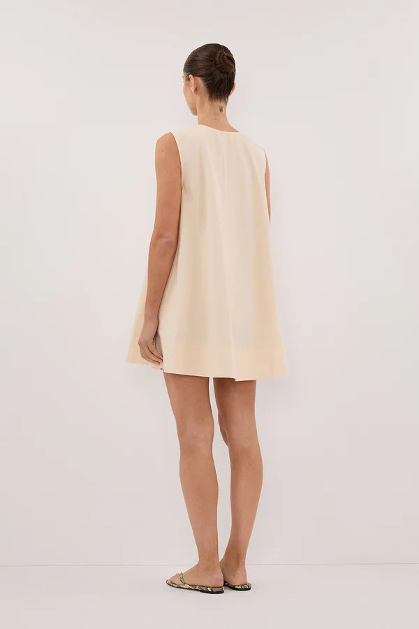 GABBY BUTTERMILK COTTON MINI DRESS | DISSH