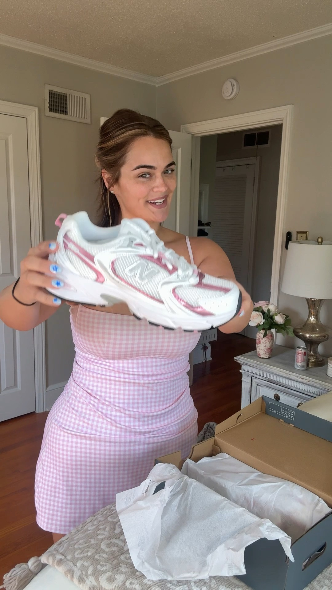 Had to repurchase my favorite sneaker!! The dress I’m wearing is from Marshall’s a couple months ago but I linked similar 🫶🏻