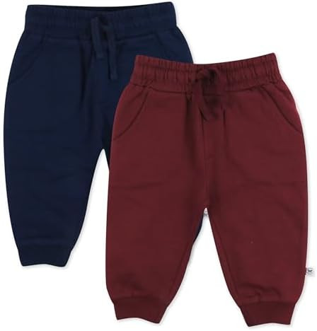 HonestBaby 2-Pack Sweatpants 100% Organic Cotton for Infant Baby Boys, Girls | Amazon (US)