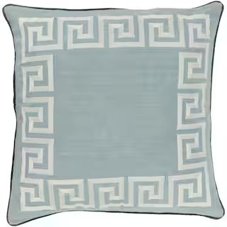 Faithe Green Geometric Polyester 22 in. x 22 in. Throw Pillow | The Home Depot