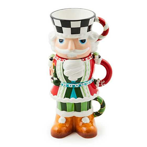 Bake Shop Nutcracker Stacking Mugs, Set of 3 | MacKenzie-Childs