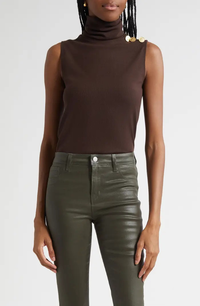 Ceci Sleeveless Turtleneck Sweater | Nordstrom