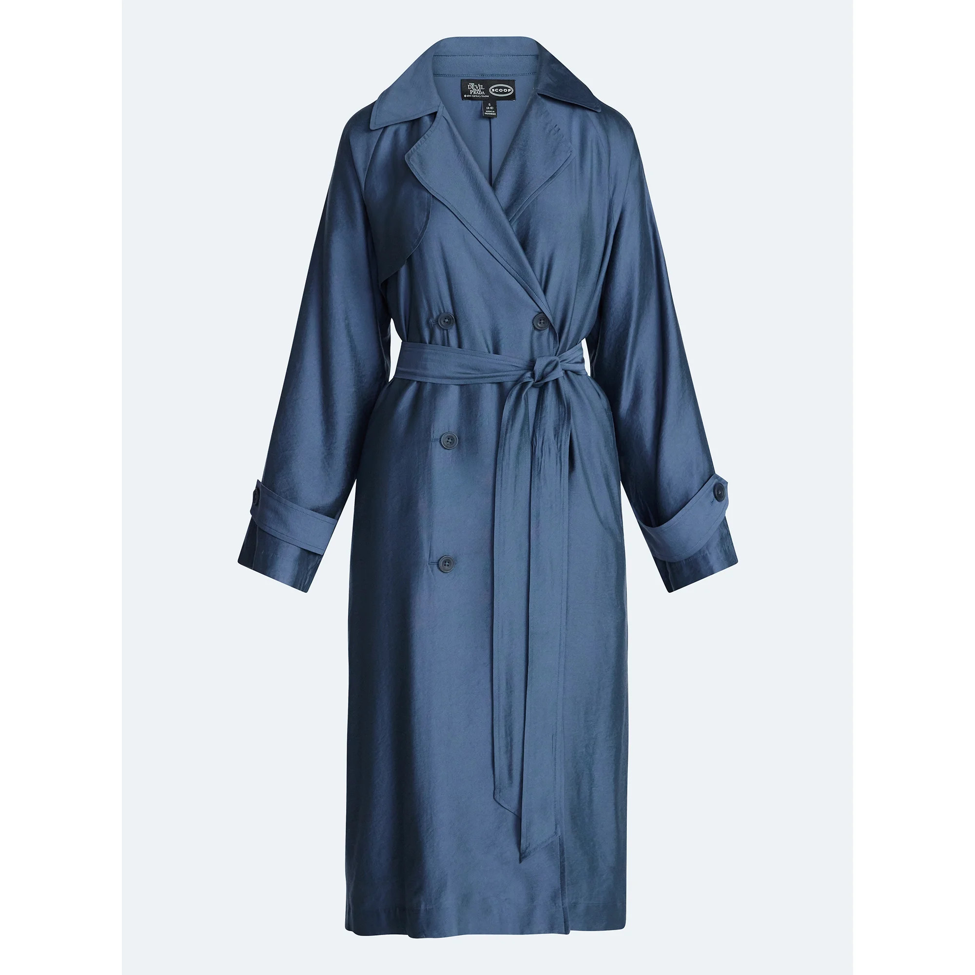Devil Wears Prada Scoop Collection Women’s and Women's Plus Trench Coat, Sizes XS-4X | Walmart (US)