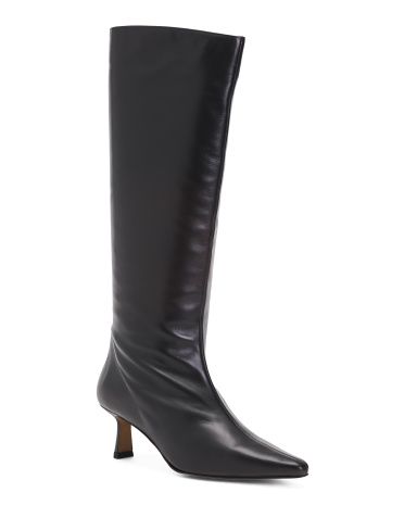 Made In Spain Leather High Shaft Boots | TJ Maxx