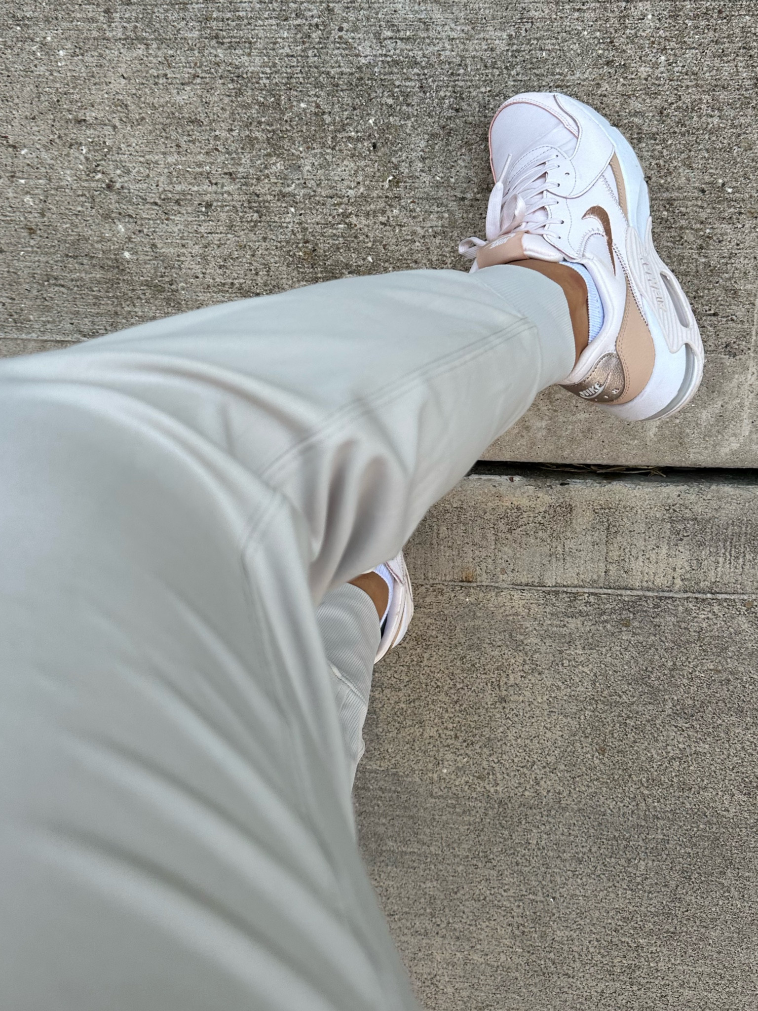 Athleisure 

Nike sneakers - pink sneakers are tts 
Athleta pants - medium 

#LTKworkwear #LTKshoecrush #LTKfindsunder100