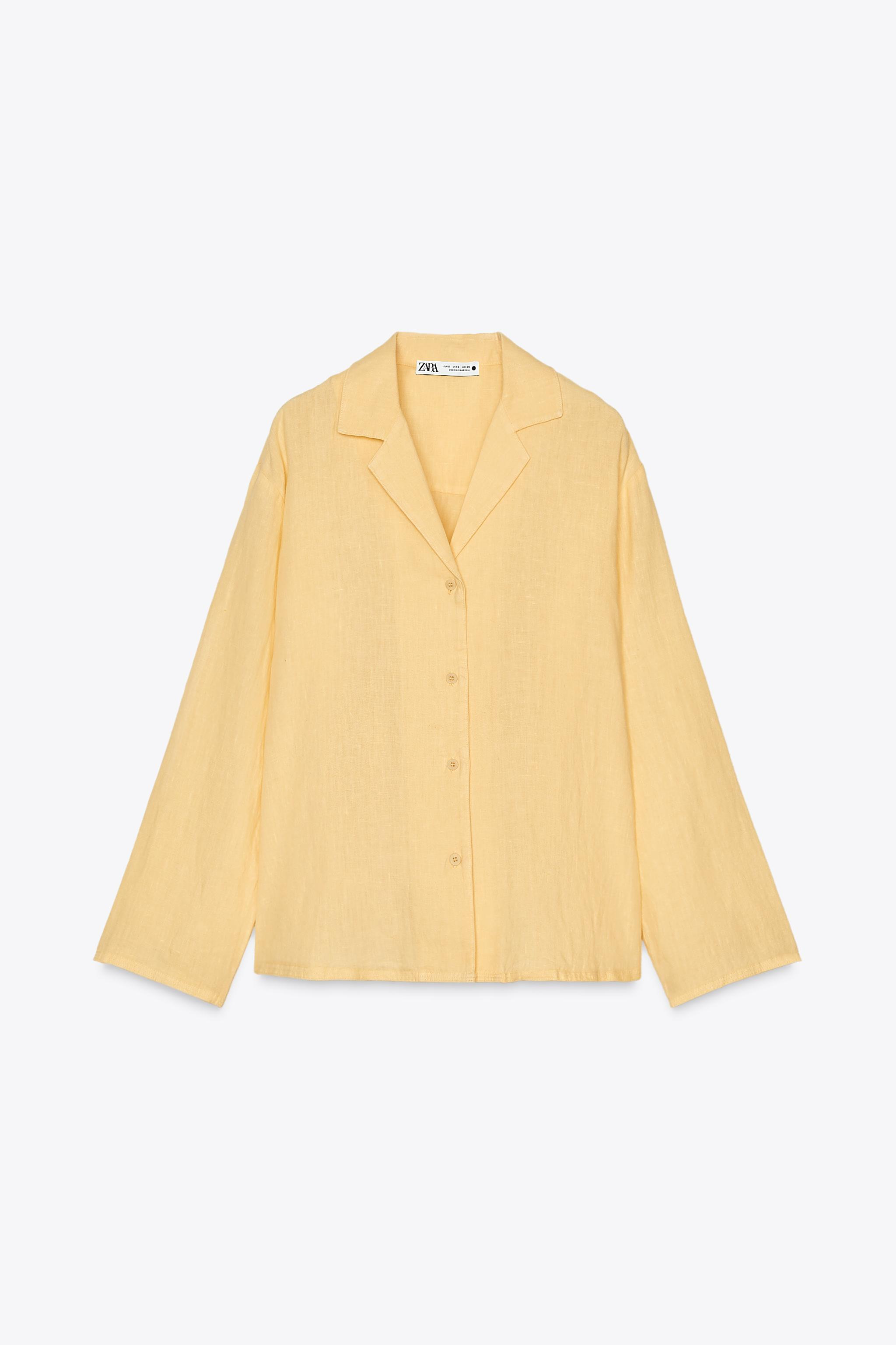 ZW COLLECTION 100% LINEN SHIRT | Zara US