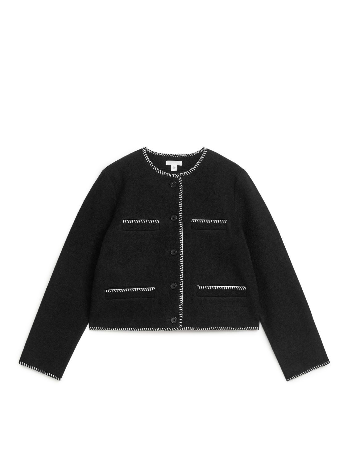 Boiled Wool Short Jacket | ARKET (US&UK)