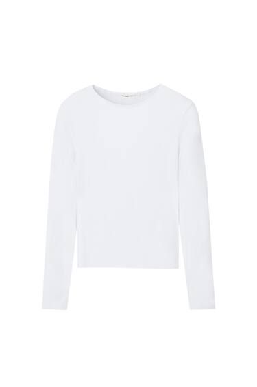 LONG SLEEVE POLYAMIDE T-SHIRT | PULL and BEAR UK