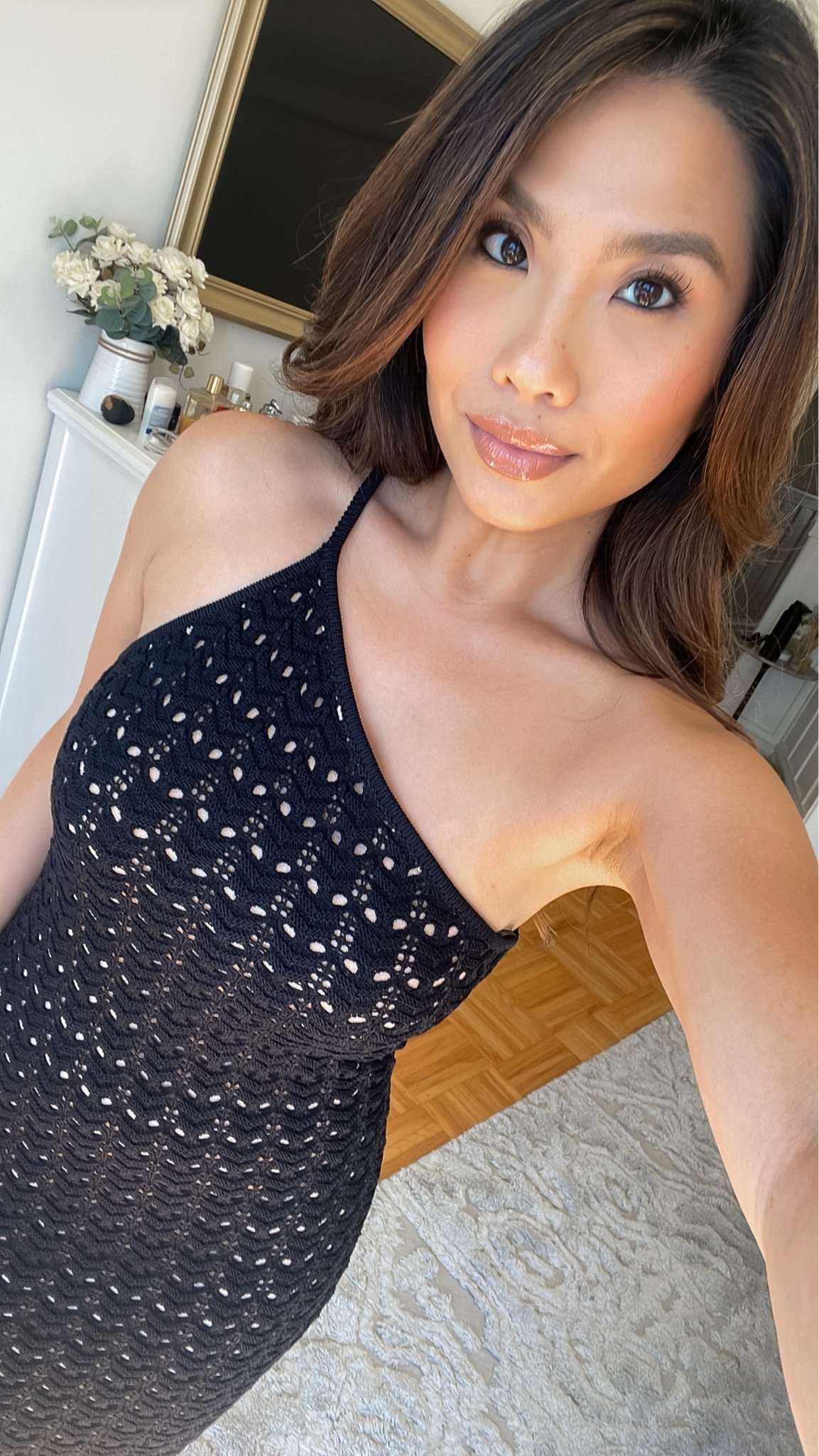 bloomingdales crochet dress Elan Crochet Maxi Dress
