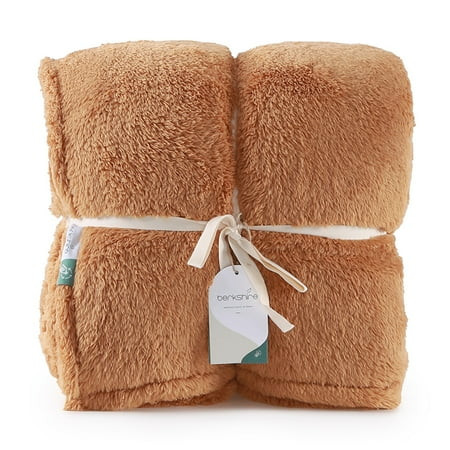 Berkshire Orange Recycled Extra-Fluffy Blanket Full/Queen | Walmart (US)