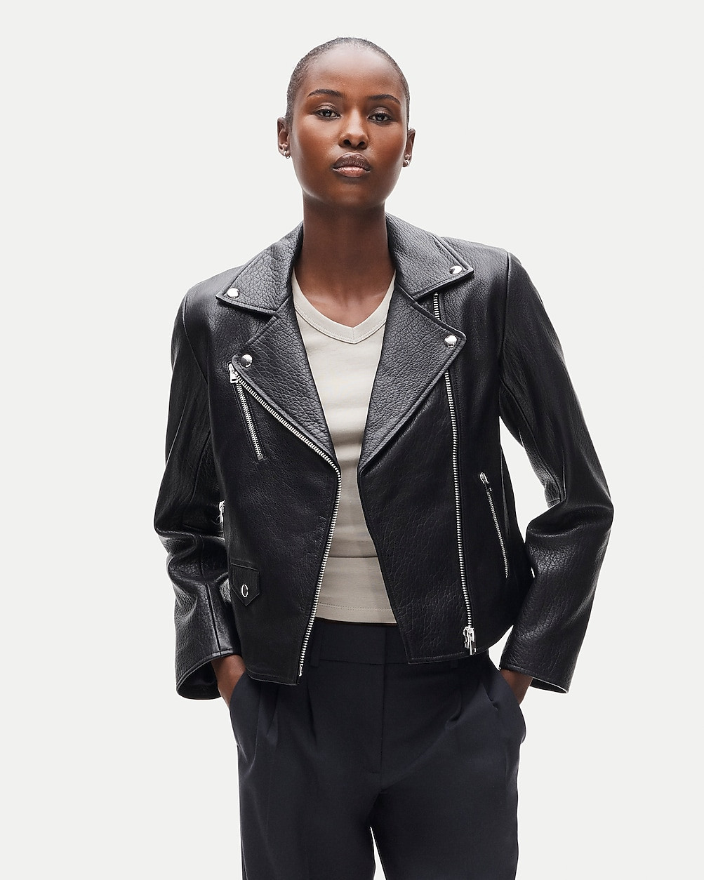 Collection leather moto jacket | J. Crew US