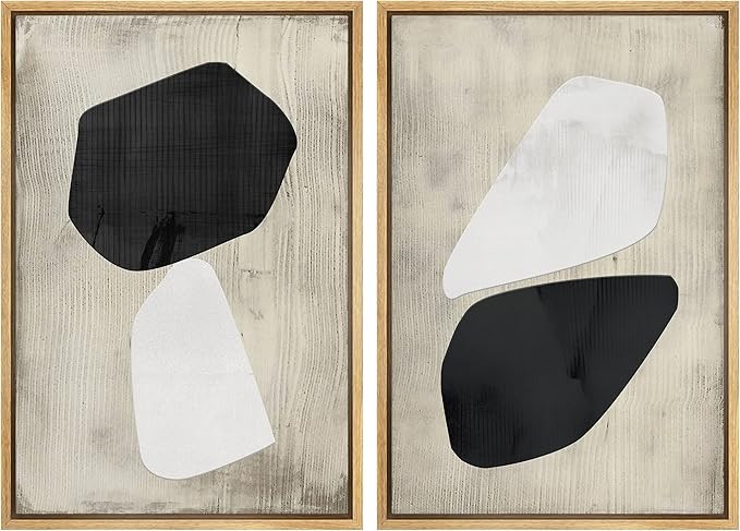 Amazon.com: SIGNWIN Framed Wall Art Print Set Line Art Thin Lines Over Plain Tan Background Abstr... | Amazon (US)