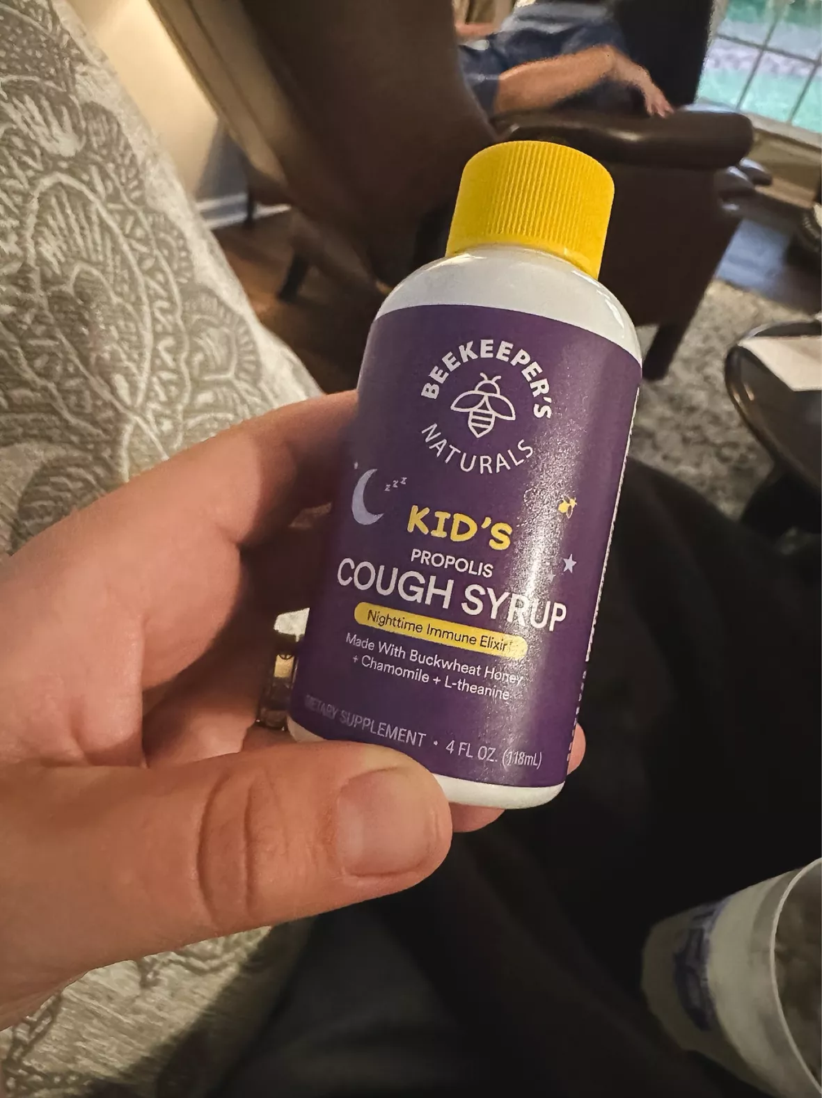 Beekeepers Naturals Kids Nighttime Propolis Cough Syrup - 4 fl oz