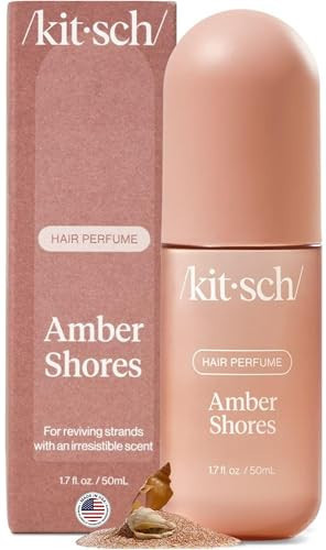 Kitsch Hair Perfume for Women - Amber Shores | Clean, Deodorizing & Patented Odor-Eliminating Technology Hair Spray & Body Mist - Freshen Hair, Body & Pillows - Woody Aquatic Scent - 50mL | Amazon (US)