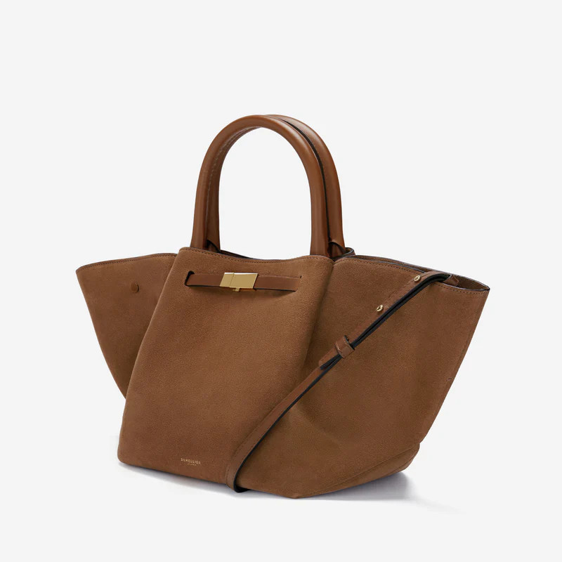The Midi New York | DDaim brun profond & cuir lisse brun clair | DeMellier | DeMellier