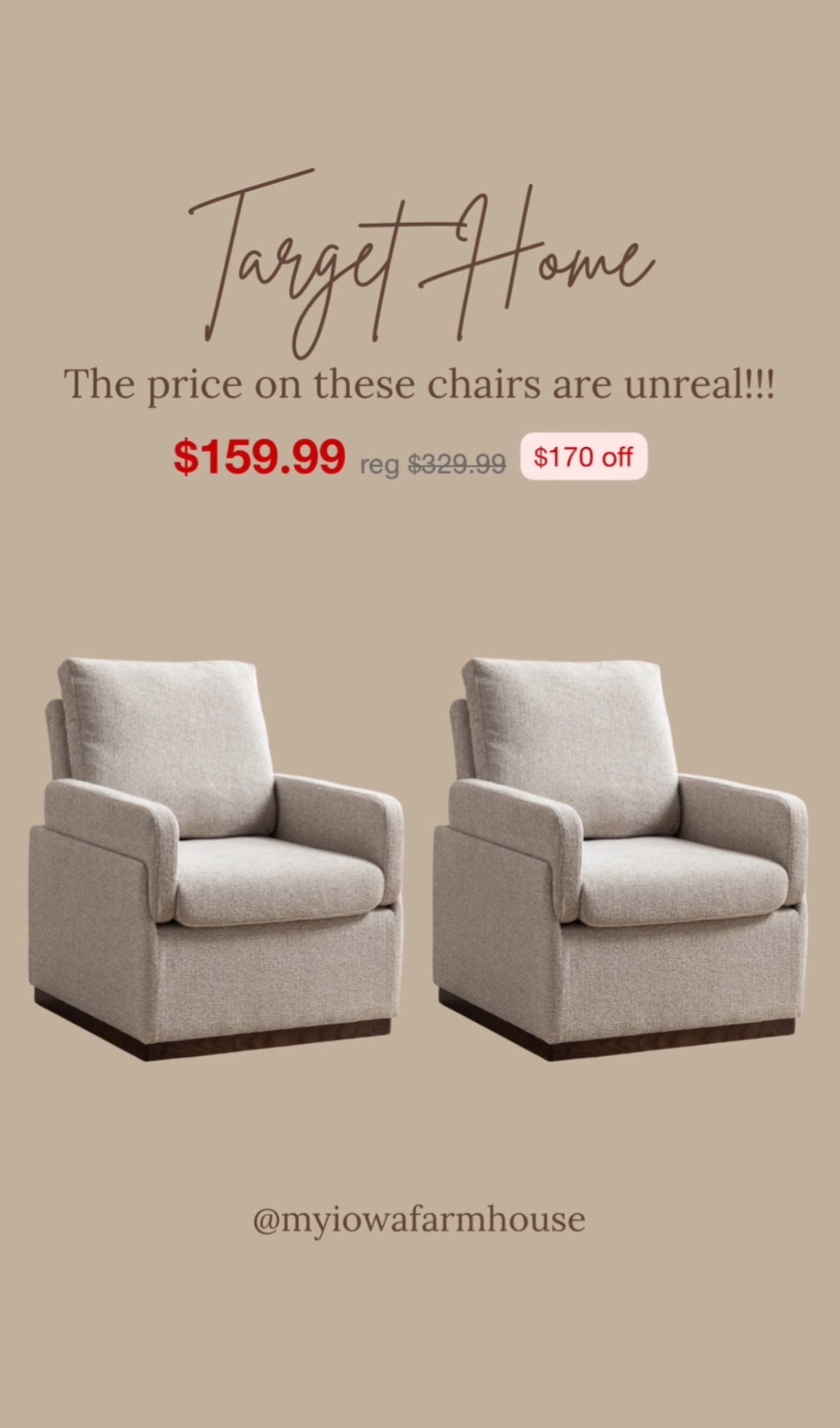Such an amazing price for this accent chair. It is on sale at Target and under $160!

#LTKHome #LTKSaleAlert