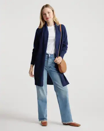 Mongolian Cashmere Duster Cardigan Sweater | Quince