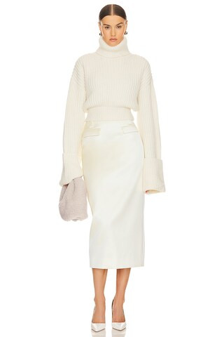 Esti Turtleneck Sweater in Ivory | Revolve Clothing (Global)