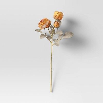 24&#34; Artificial Faux Dried Rose Stem - Threshold&#8482; | Target
