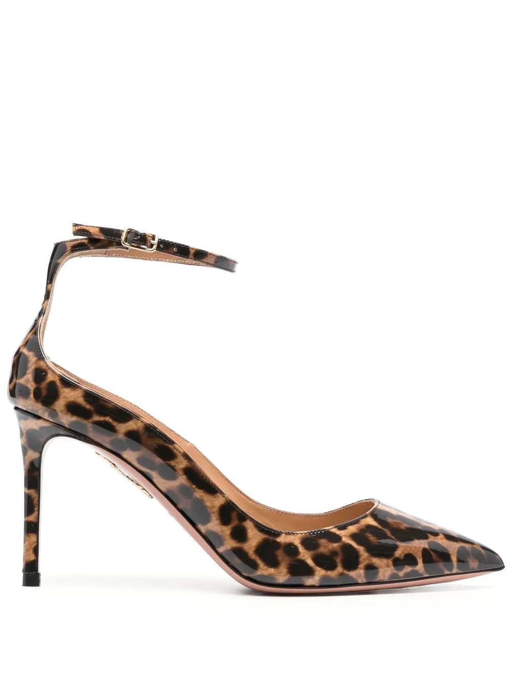 Aquazzura mid-heel leopard-print Pumps | Brown | FARFETCH | Farfetch Global