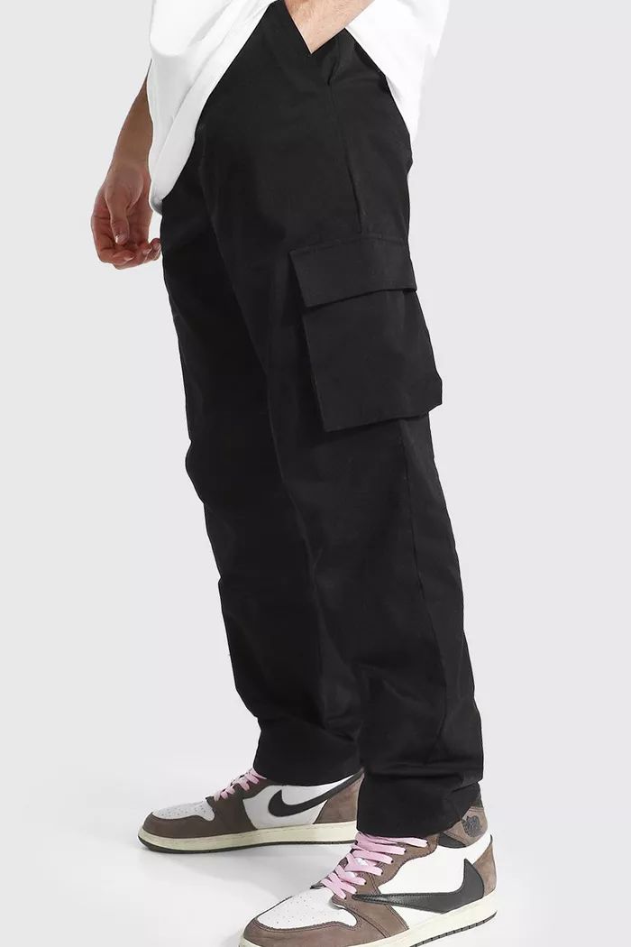 Fixed Waist Relaxed Fit Cargo Chino Trouser | boohoo (US & Canada)