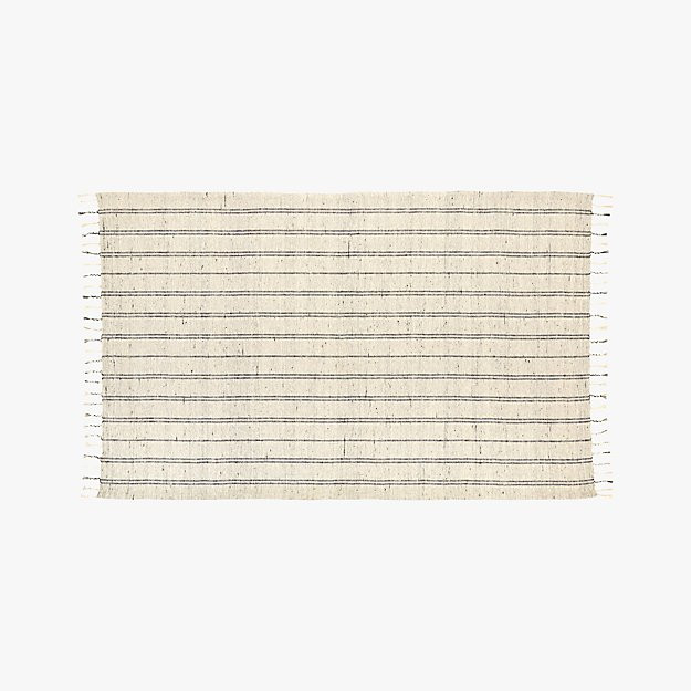 Geordie White Cotton Rug 8'x10'CB2 Exclusive Purchase now and we'll ship when it's available.   ... | CB2