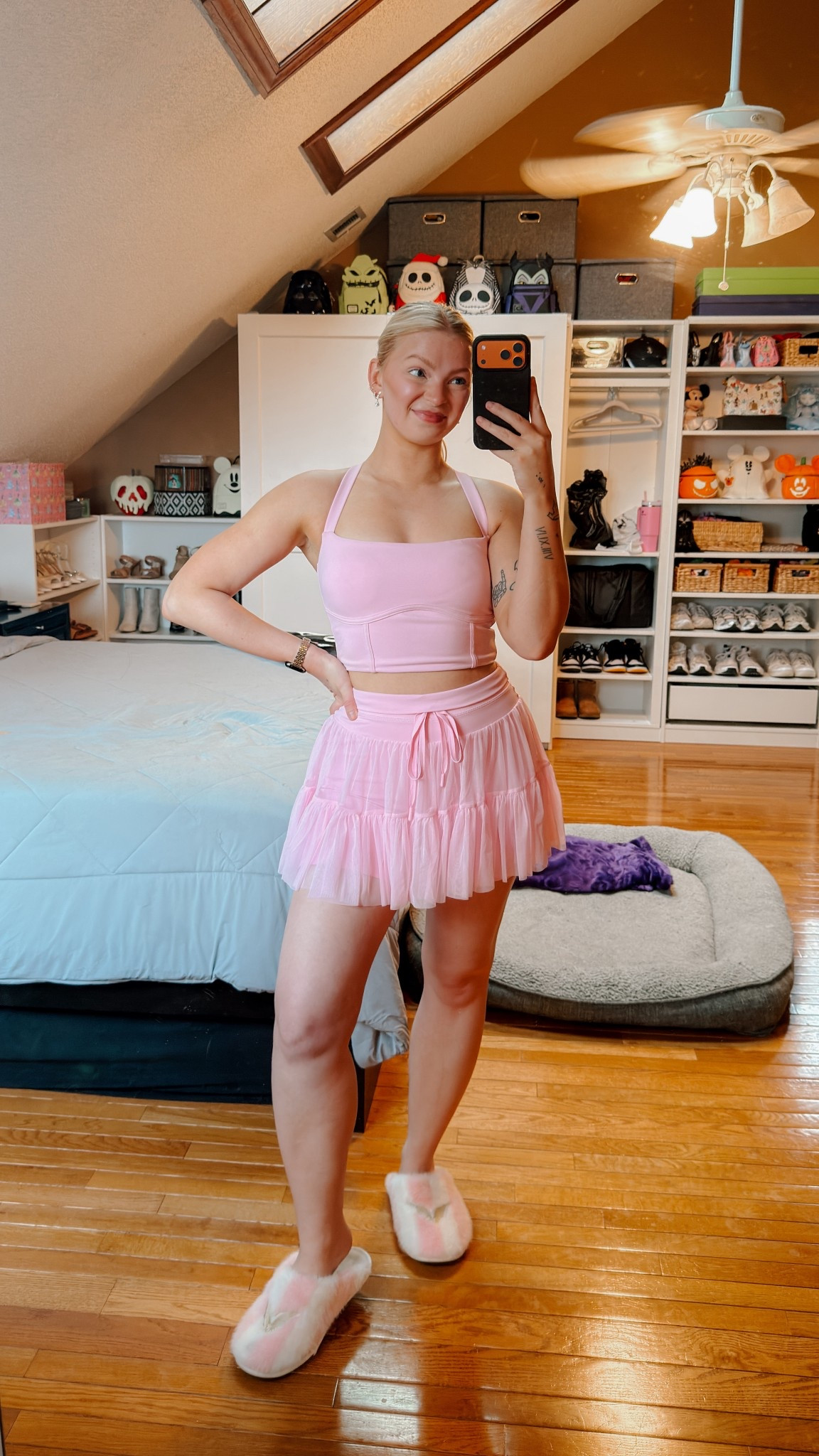 Pink girly outfit from Popflex 

Tank: size small
Skirt: size medium

#LTKootd #LTKActive