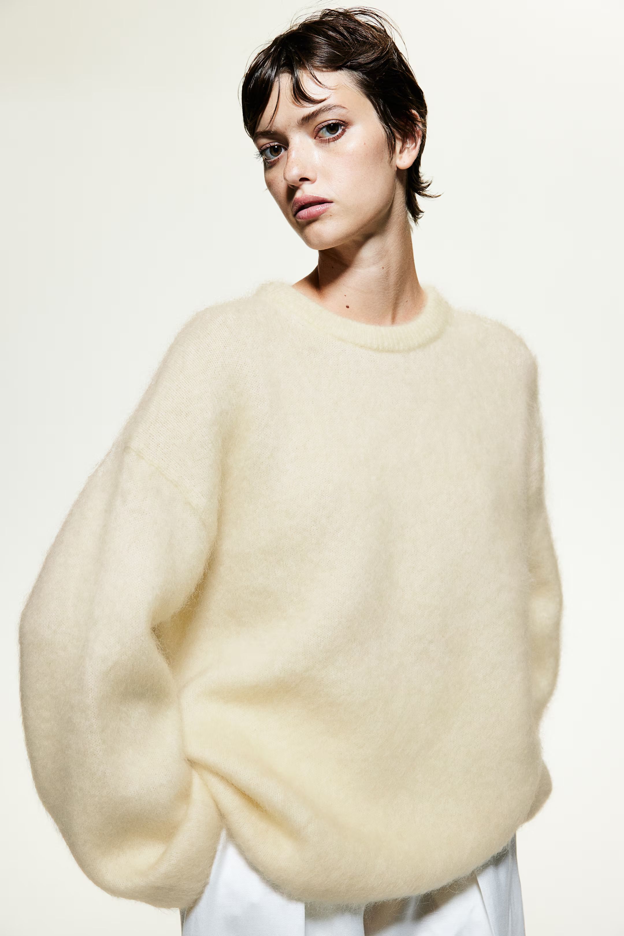 Oversized Mohair-Blend Sweater | H&M (US + CA)