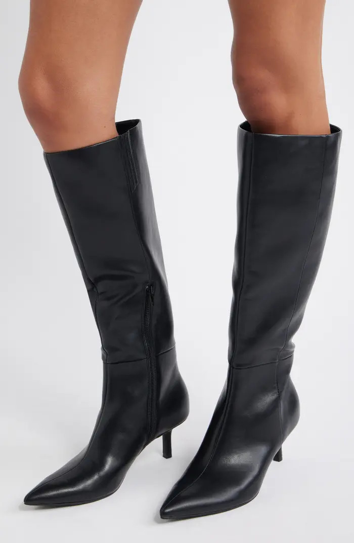 Elara Pointed Toe Knee High Boot (Women) | Nordstrom