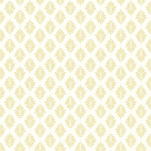 York Leaflet Yellow Wallpaper | DecoratorsBest