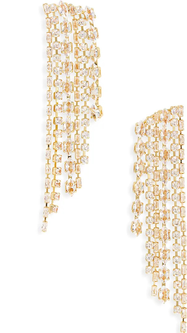 BaubleBar Mixed Crystal Fringe Drop Earrings | Nordstrom | Nordstrom