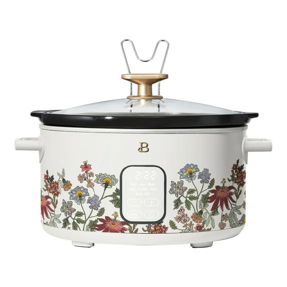 Beautiful 6 Qt Programmable Slow Cooker, Wildflower White Icing by Drew Barrymore | Walmart (US)