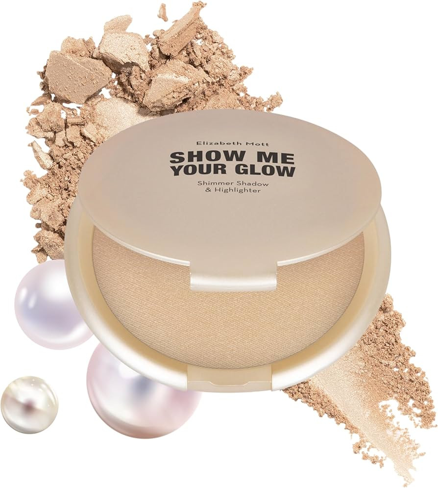 Elizabeth Mott Show Me Your Glow 2-in-1 Powder Highlighter Makeup and Shimmer Eye Shadow - Natura... | Amazon (US)