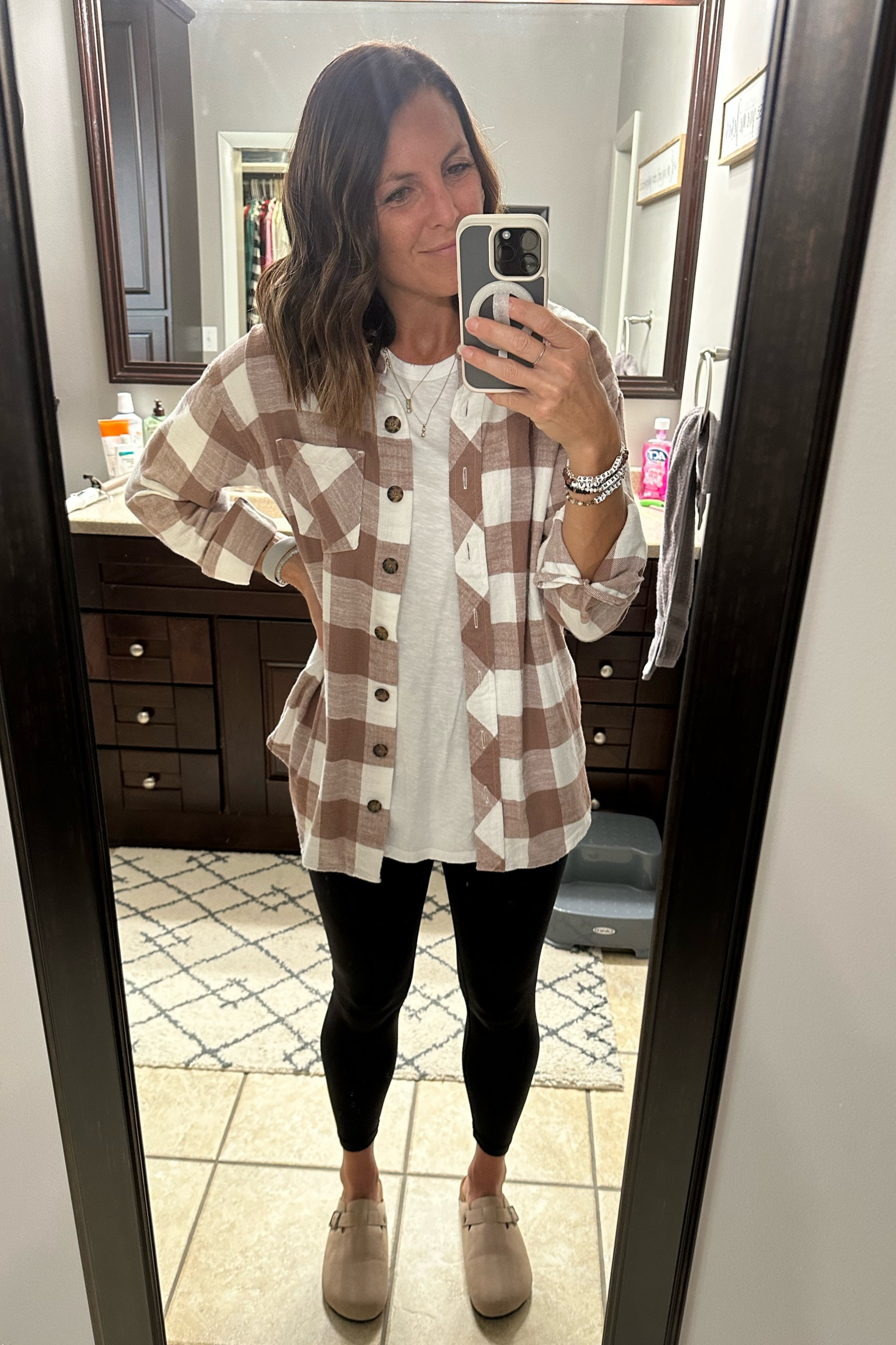 Comfy and Cute Fall Outfit
Oversized Flannel and T-shirt-stayed with my true size 

#LTKfindsunder50 #LTKstyletip #LTKSeasonal