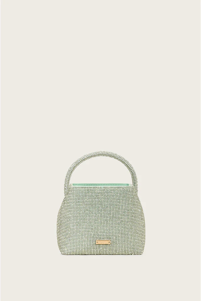 SOLENE MINI RHINESTONE BAG - PALE SAGE | Cult Gaia - US