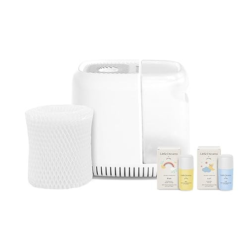Canopy Nursery Humidifier, White Nursery Humidifier, 36 HR Run Time, 2.5L Capacity Tank - Produces Clean, Filter Moisture to Hydrate Baby Nursery. Includes Two Aromas Power Cord & Adapter | Amazon (US)