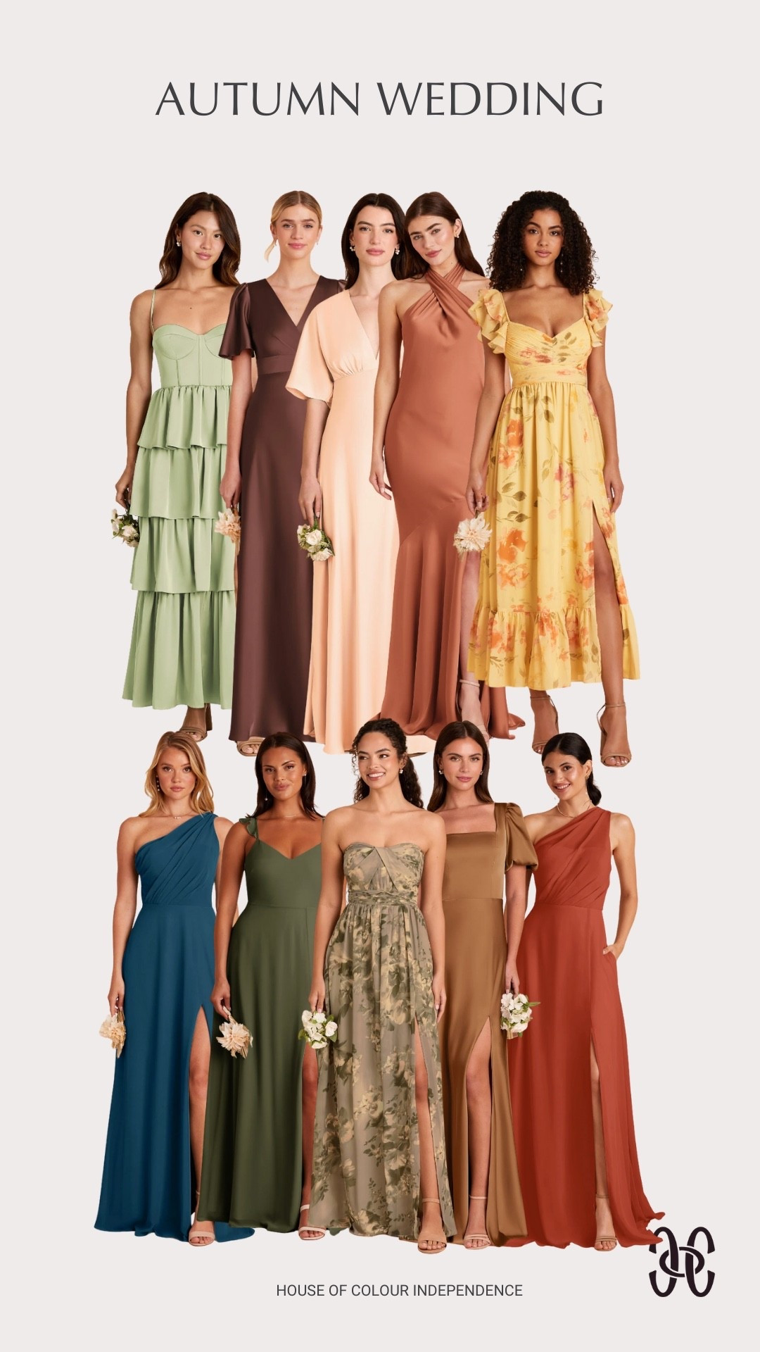 Gorgeous palette for an autumn wedding. #hocautumn  